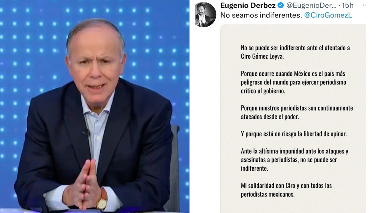 El que faltaba Eugenio Derbez se solidariza con Ciro asegura que