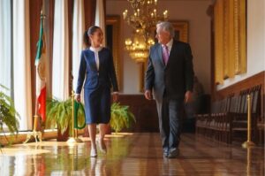 AMLO y la presidenta electa Claudia Sheinbaum