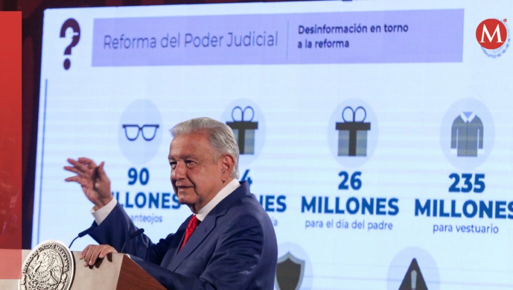 Amlo critica actuar de jueces del Poder Judicial