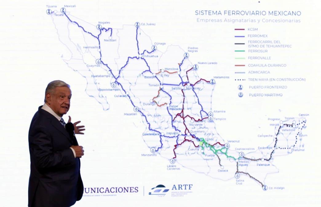 AMLO decreta concesiones de trenes en México