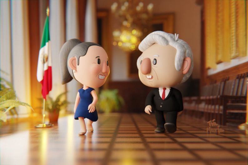 AMLO reconoce el talento de creadora Marie Tabares