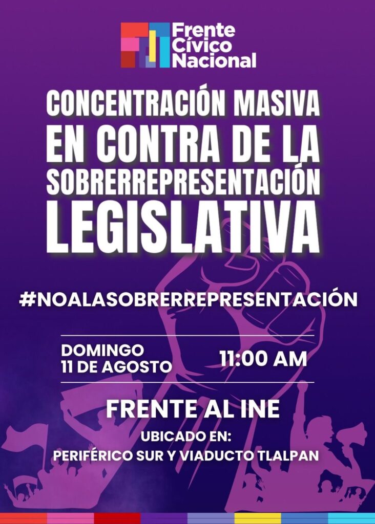 Convocatoria de la Marea Rosa contra sobrerrepresentación legislativa