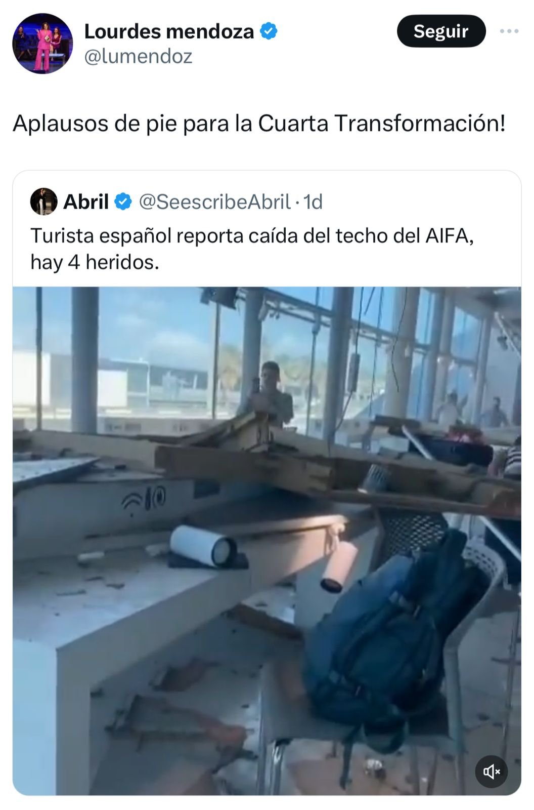 oposición se burla del AIFA por video fake