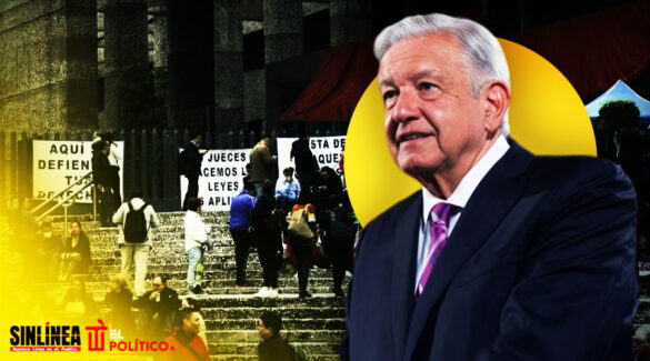 AMLO llama "paleros de la corrupción" a huelguistas del PJ