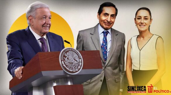 AMLO y Sheinbaum se reúnen con Rogelio Ramírez de la O