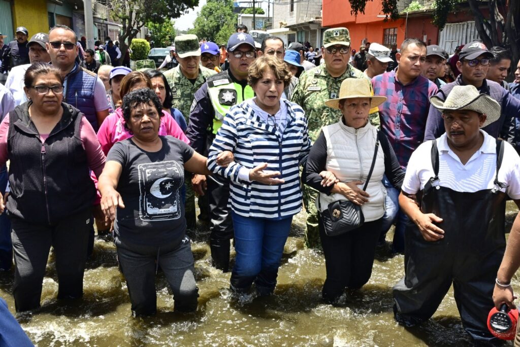 Delfina Gómez acude a Chalco para supervisar apoyos