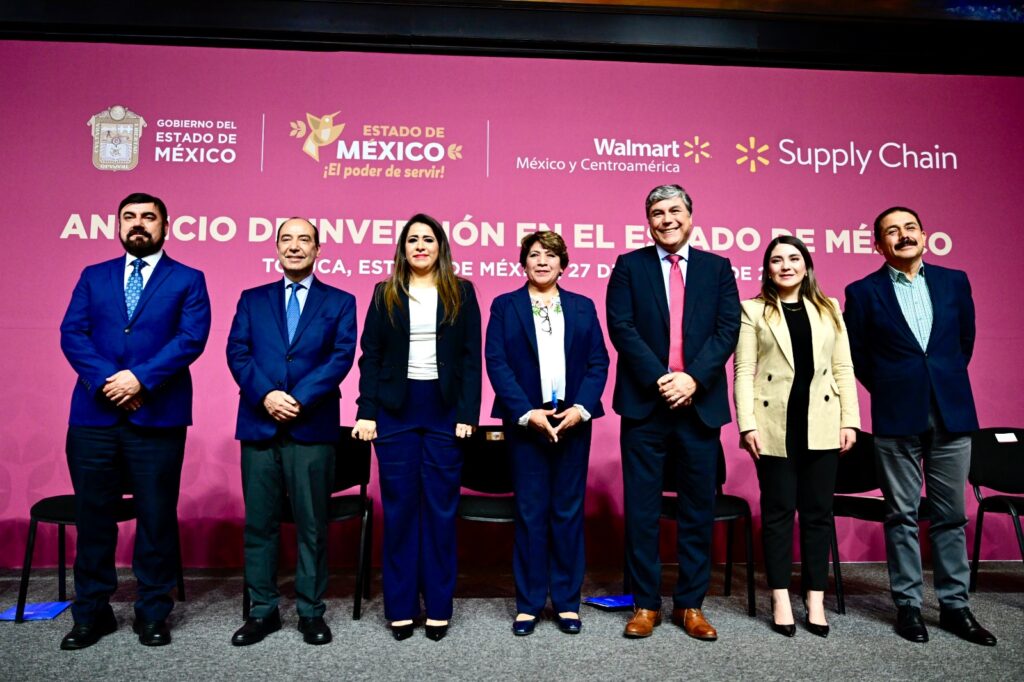 Delfina Gómez anunció inversión de Grupo Walmart en Edomex