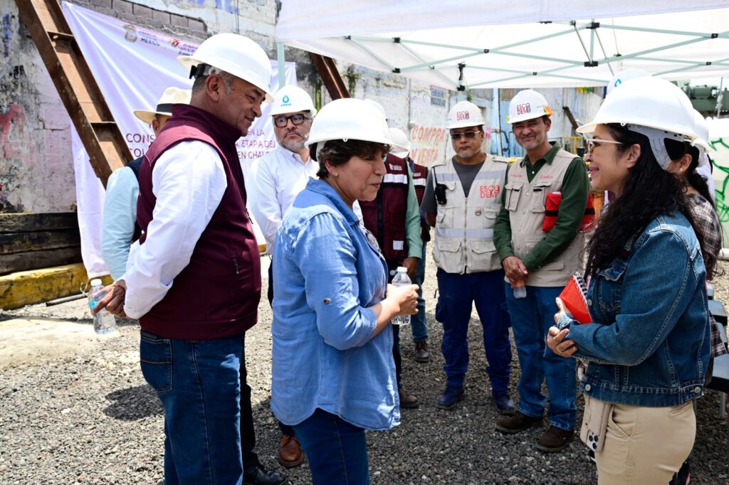 Delfina Gómez en quinta visita a Chalco