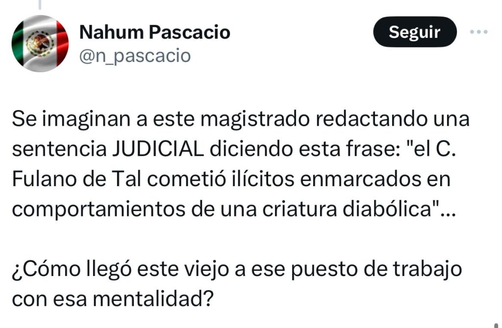 Magistrado mostró poco profesionalismo con sus expresiones