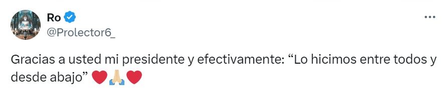 Gracias AMLO, lo hicimos entre todos