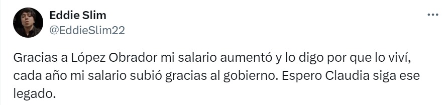 Gracias AMLO por aumento del salario