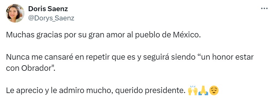 Gracias AMLO por su gran amor al pueblo de México 