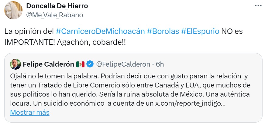 La opinión de un espurio no es importante