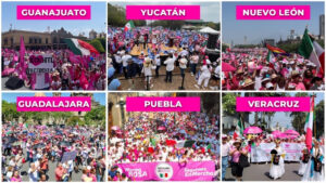 La Marea Rosa se manifestó contra AMLO.