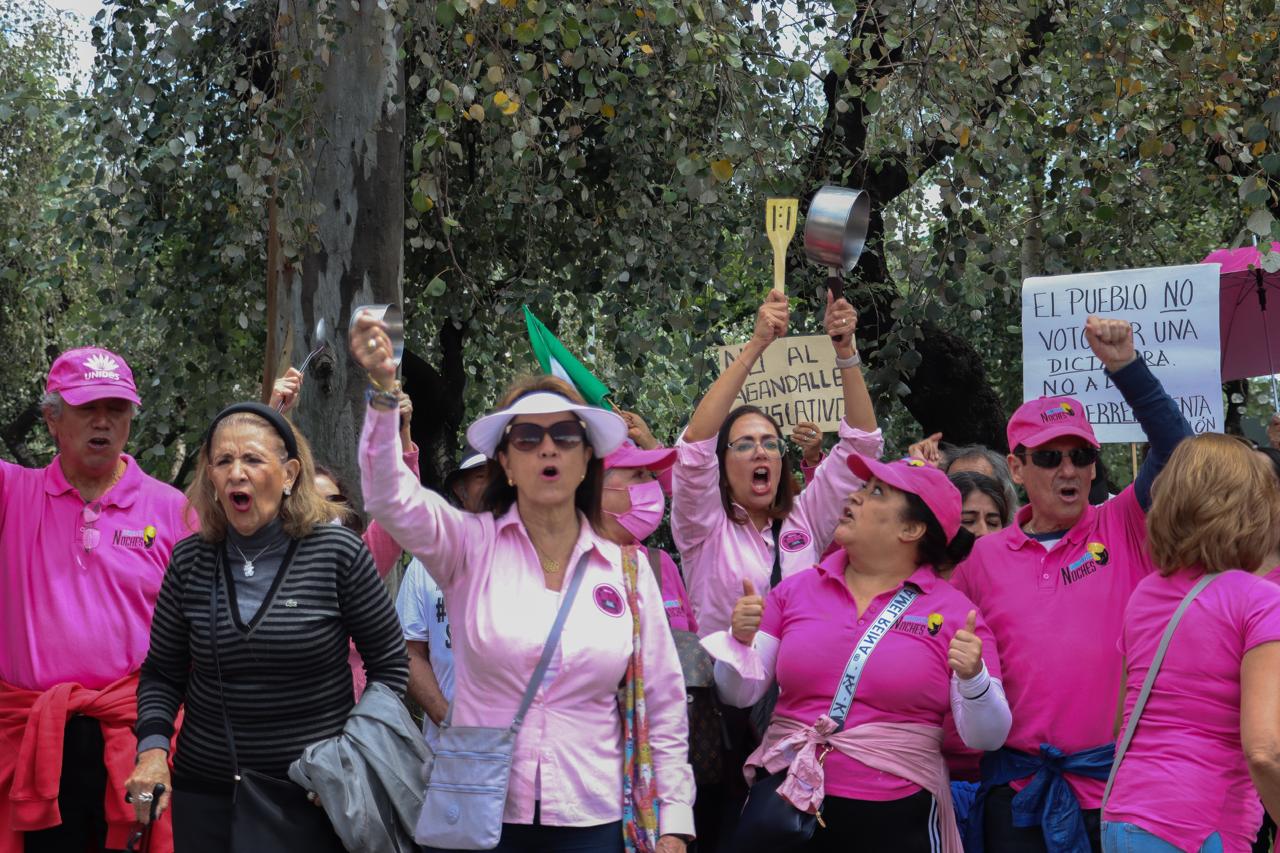 Marea Rosa protesta contra reforma al PJ y sobrerrepresentación