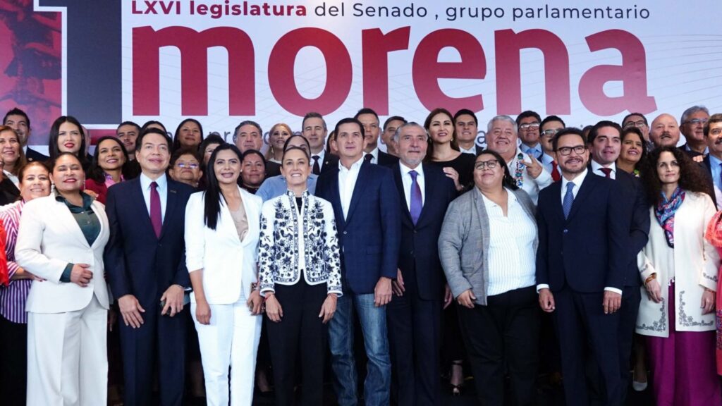 Morena en plenaria de senadores