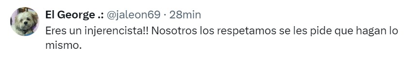 Nosotros los respetamos, ustedes hagan lo mismo