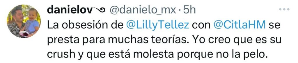 Obsesión de Lilly Téllez con Citlalli Hernández