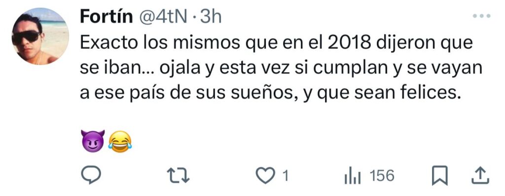 Ojalá ahora si cumpla la oposición y se vayan