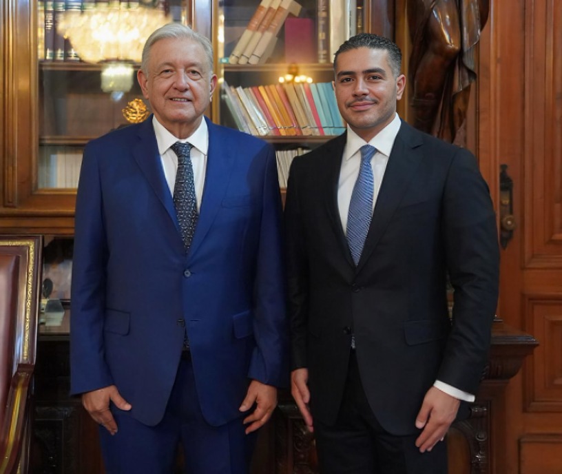 reunión de AMLO y Omar García Harfuch 