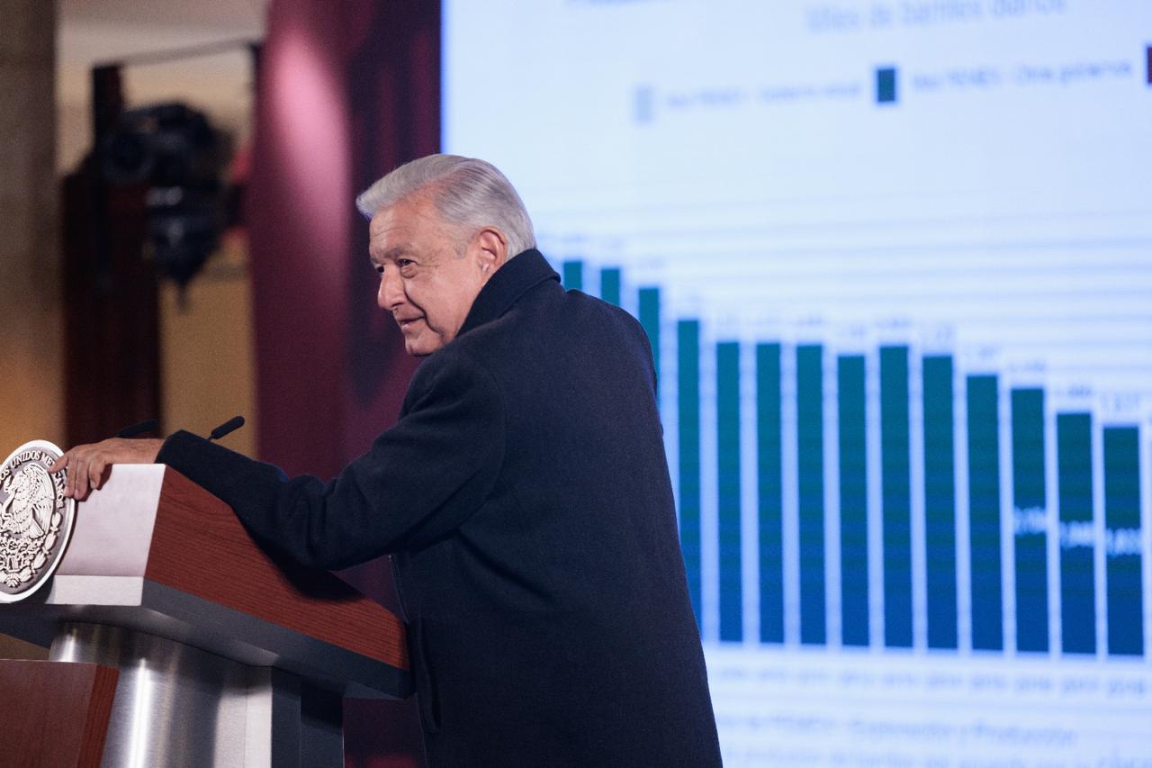 AMLo da datos en última conferencia