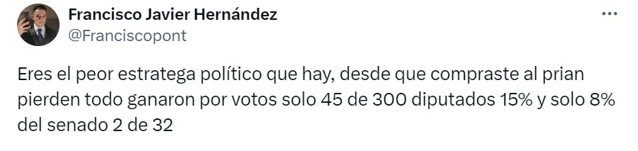 Eres el peor estratega político 