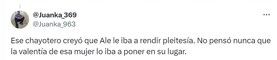 Ese chayotero creyó que le iba a rendir pleitesía