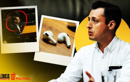 Exhiben a Colosio usando AirPods durante sesión del Senado