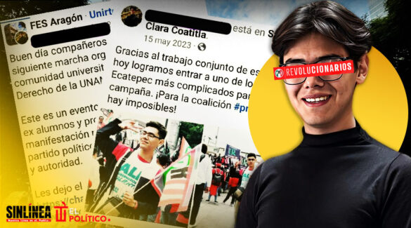 Exhiben a "estudiante" detrás de marcha vs. reforma judicial