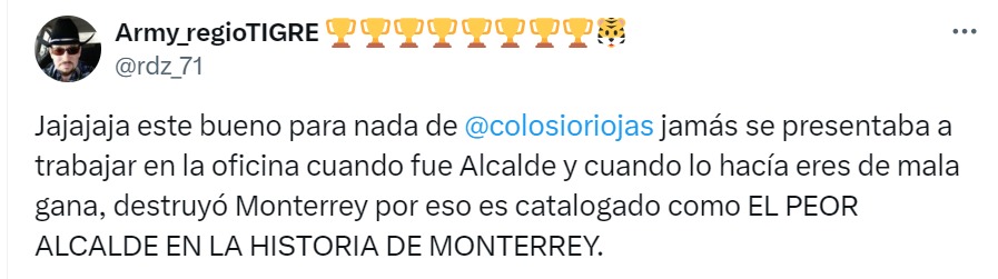 Jamás se presentó a trabajar a alcaldía de Monterrey