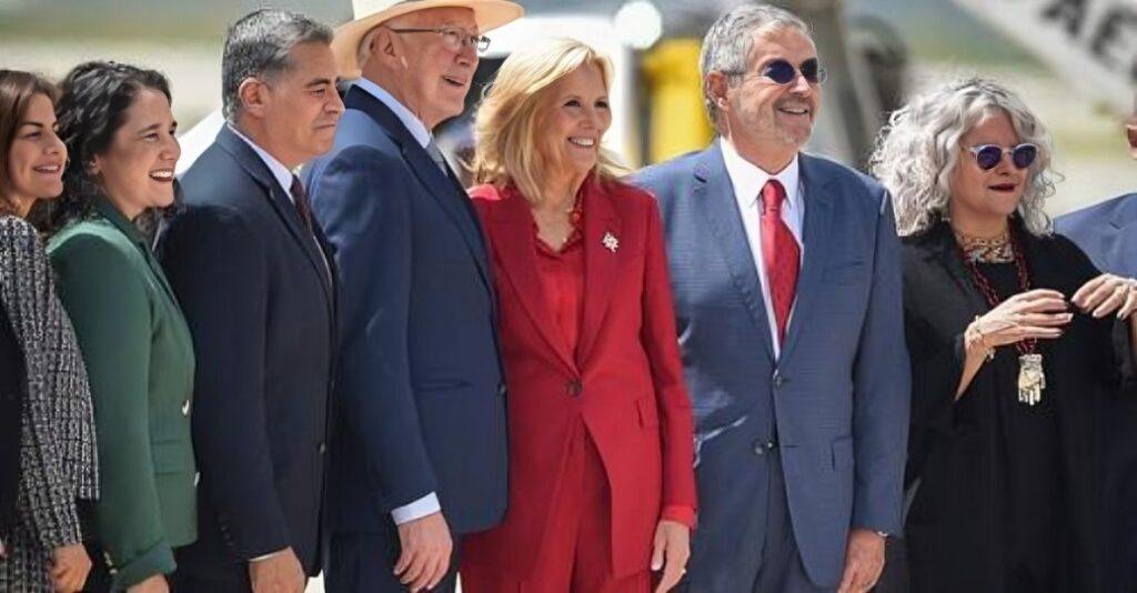 Jill Biden y comitiva llegan a México