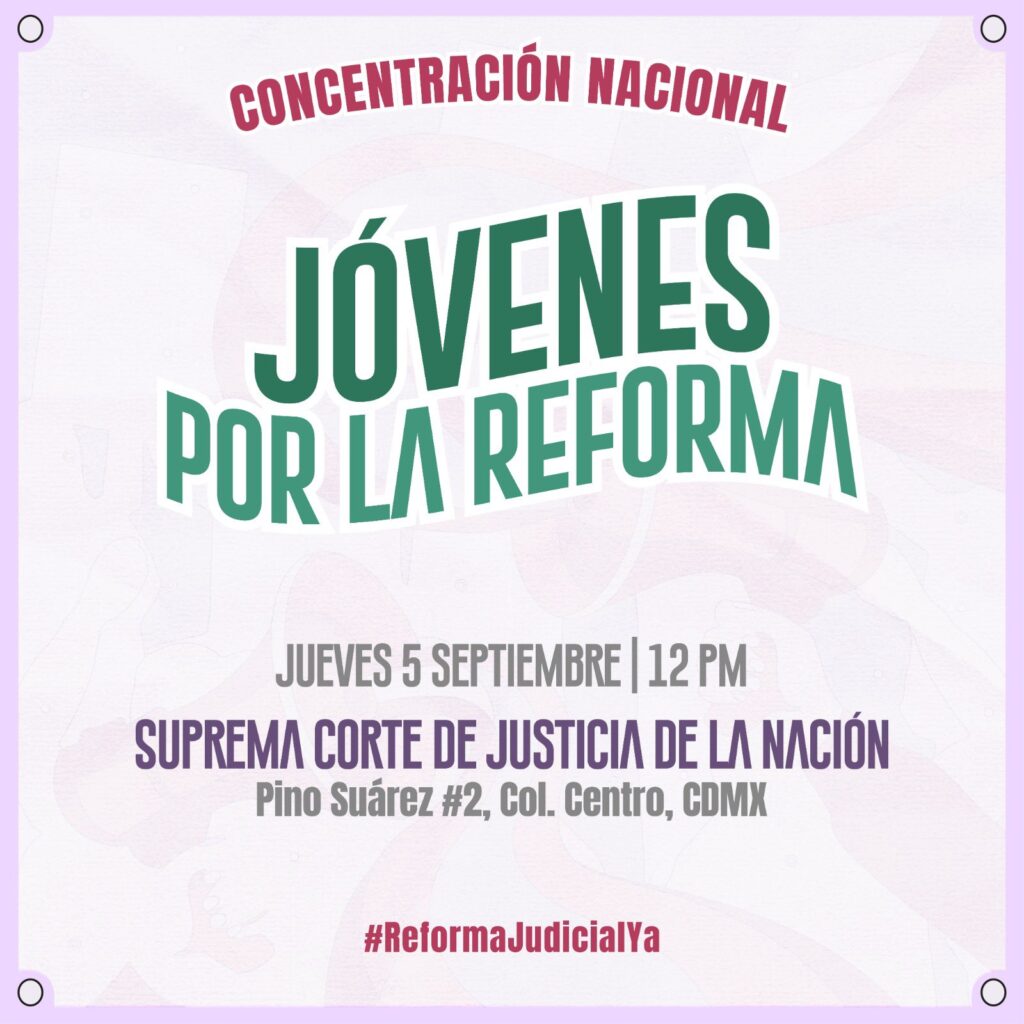 Jóvenes por la reforma anuncian concentración