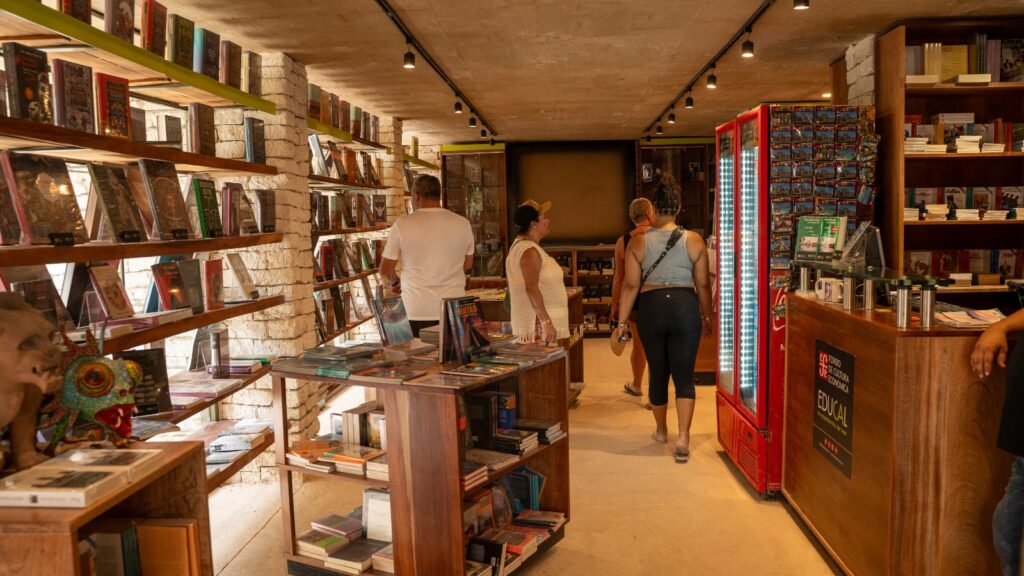 Librería dentro de las instalaciones del Parque en Tulum