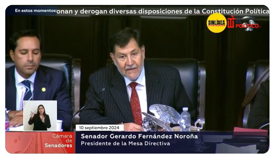 Noroña informó que el senador Barreda no está detenido