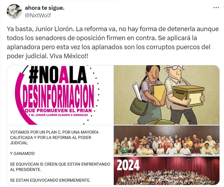 Reforma va, no hay como detenerla