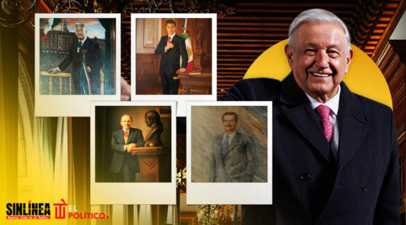 Retrato de AMLO marca diferencia con otros expresidentes