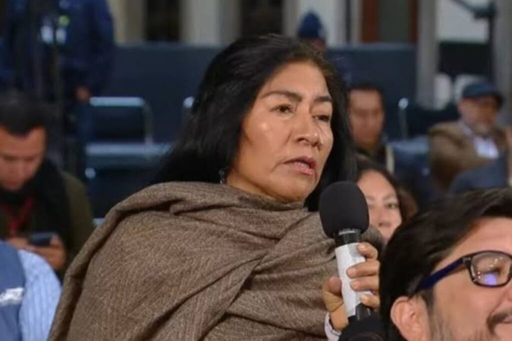 Reyna Haydee criticó a AMLO en conferencia