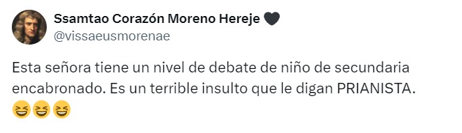 Su nivel de debate es de estudiante de secundaria