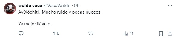 Xóchitl, mucho ruido y pocas nueces