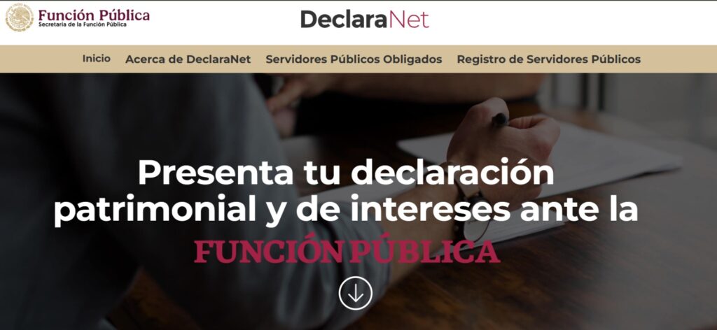 AMLO declaración ante Función Pública