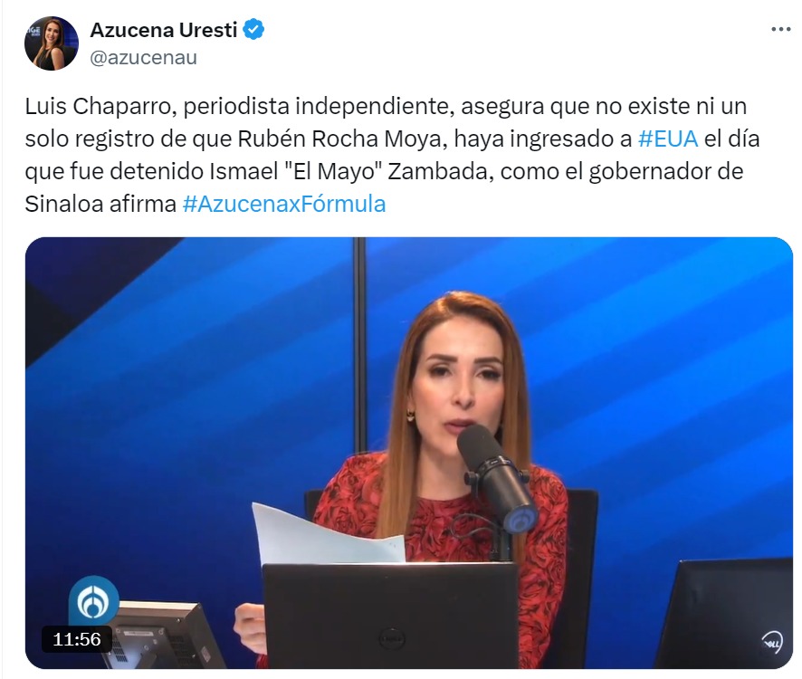 Azucena Uresti y Luis Chaparro contra Rocha Moya