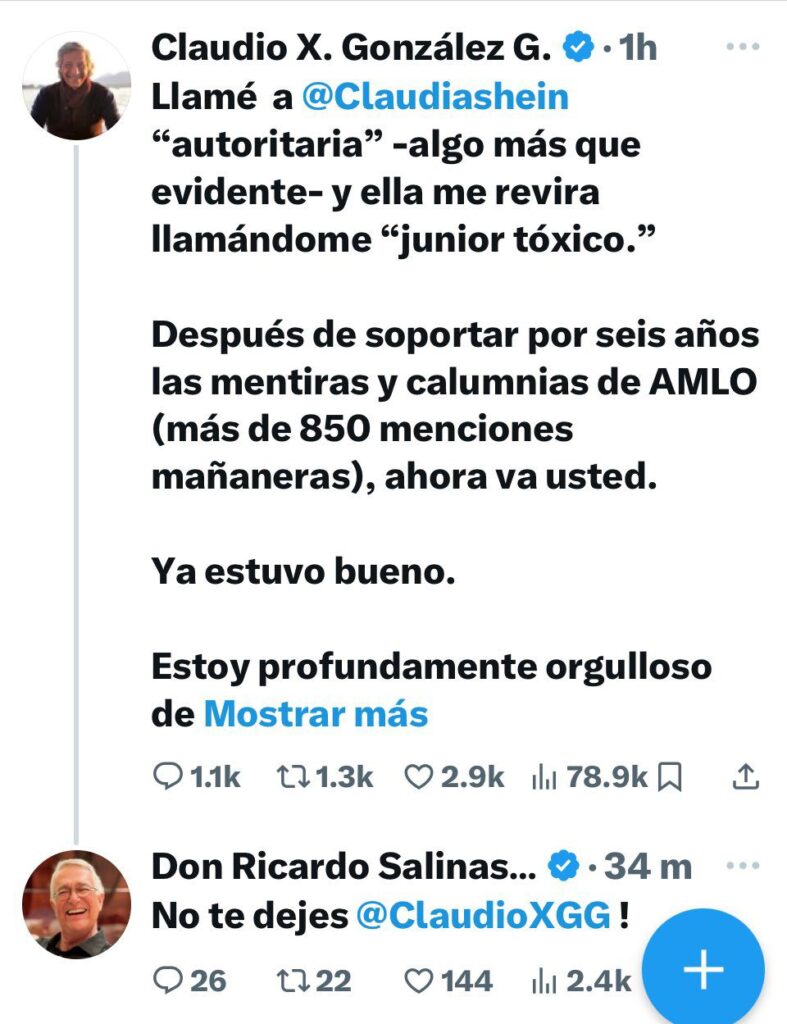 Claudio X recibió apoyo de Ricardo Salinas