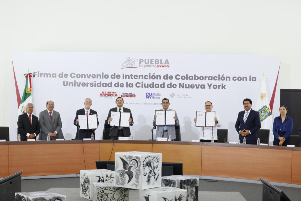 Convenio de colaboración entre Puebla y la Universidad de NY