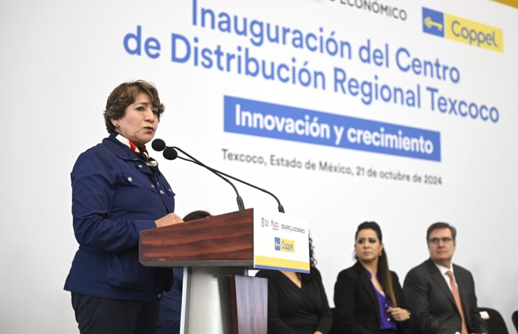 Delfina Gómez en inauguración de Cedis