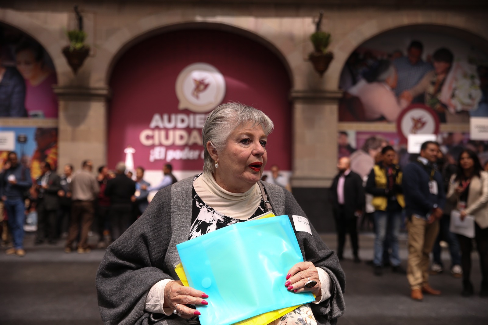 Delfina Gómez se reúne con ciudadanos