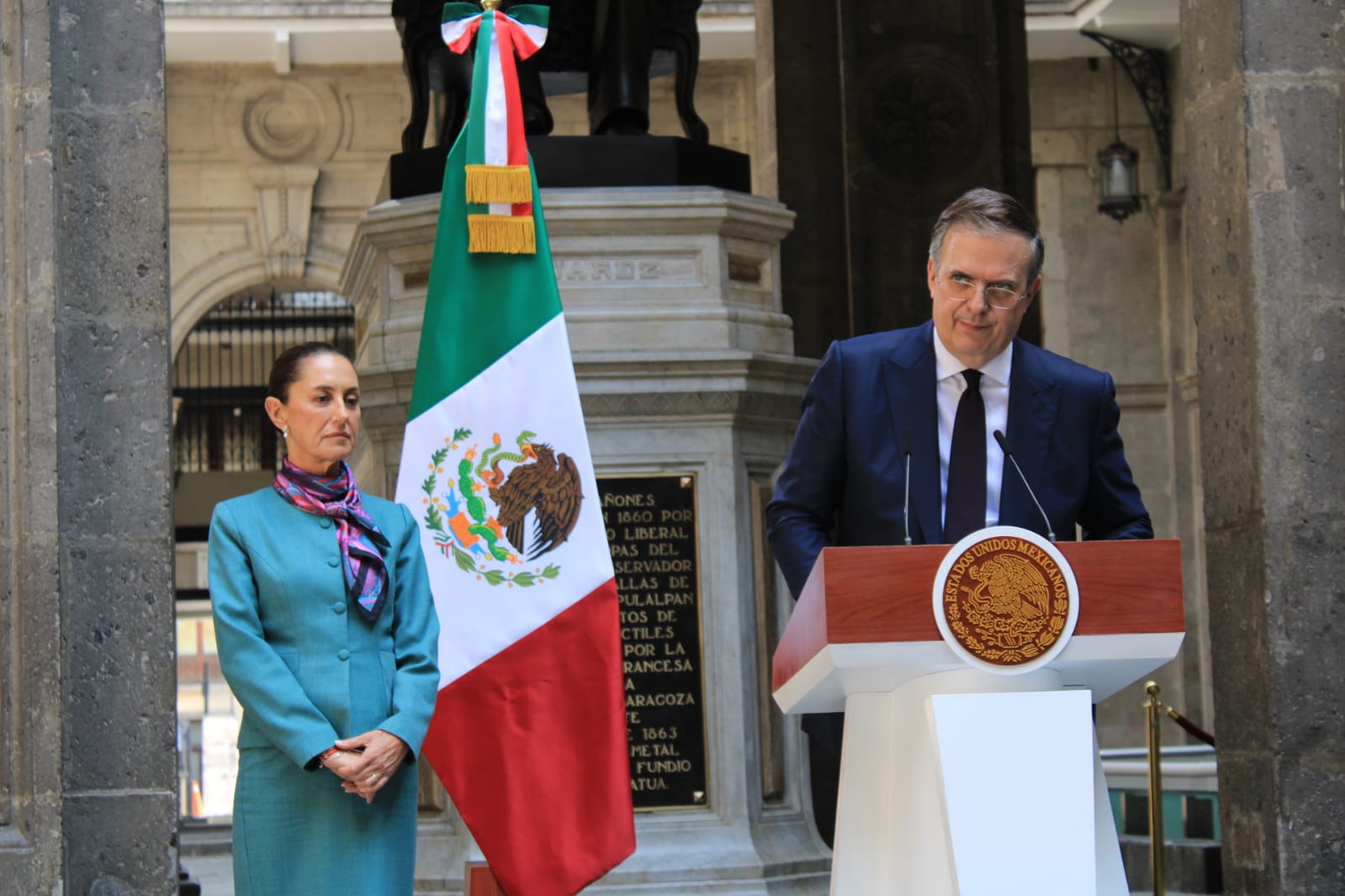 Ebrard acompaña a Sheinbaum