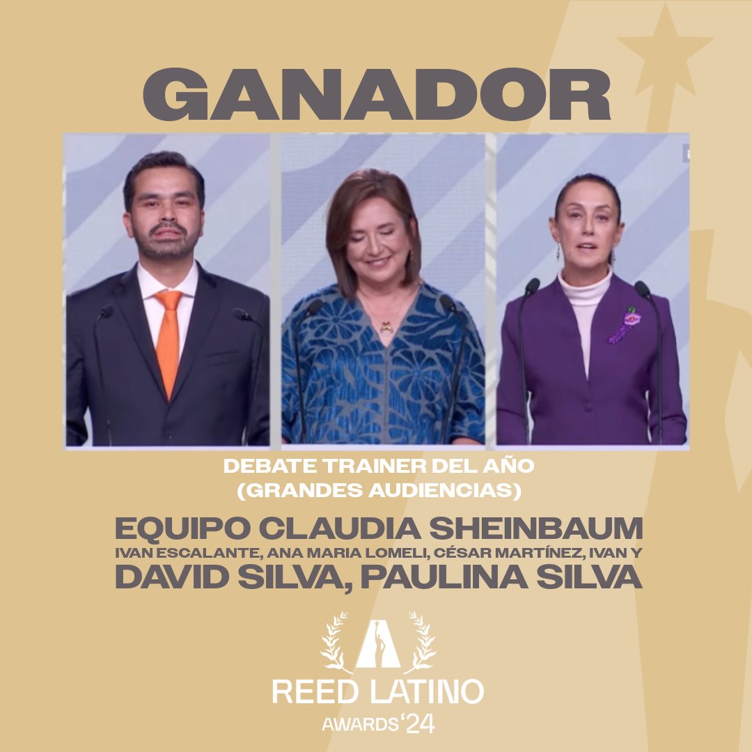 Equipo de Sheinbaum gana Reed Latino