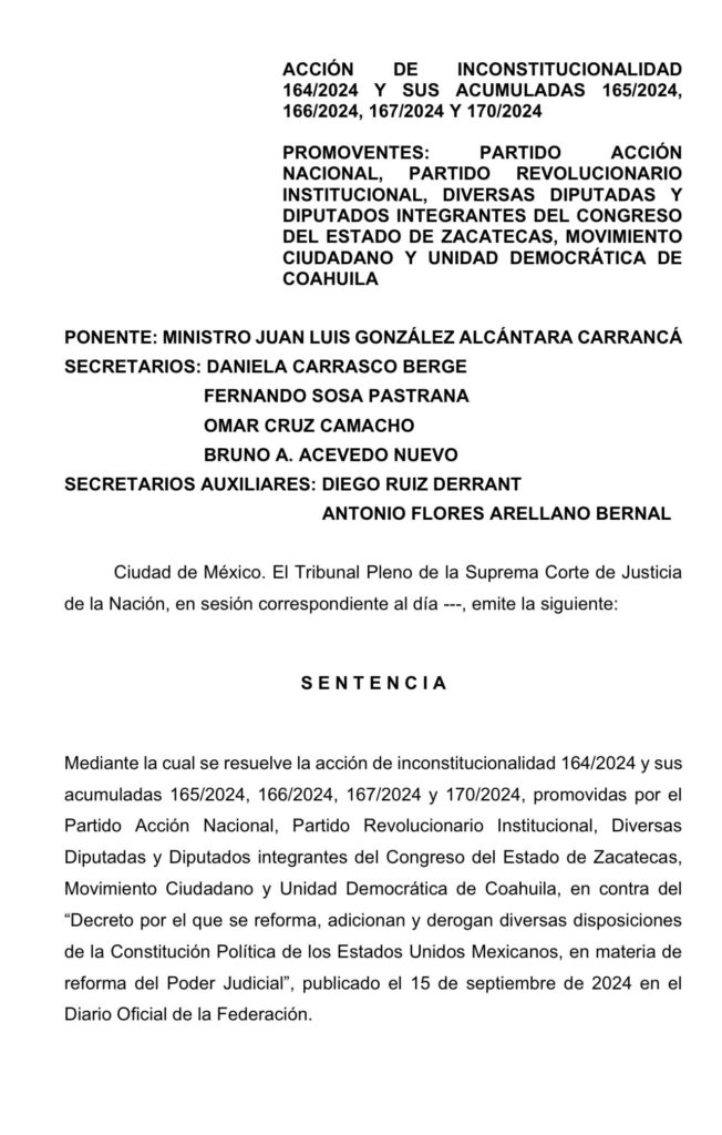 González Alcántara, proyecto SCJN