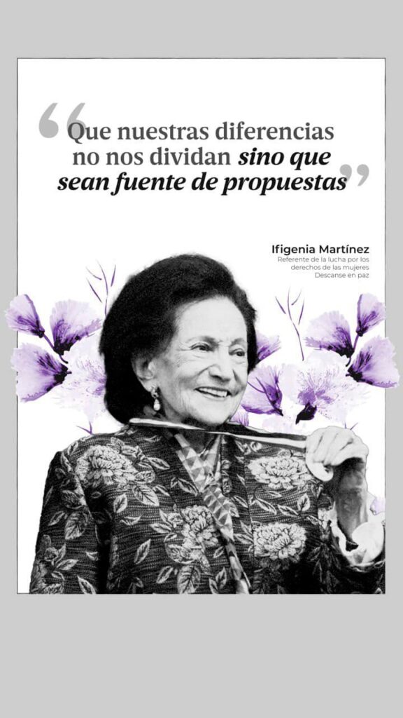 Homenaje a Ifigenia Martínez