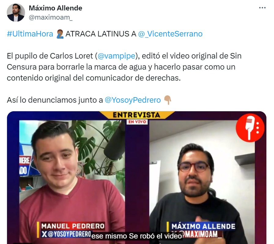 Latinus roba video del hijo de AMLO